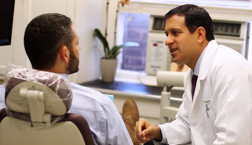 Dr. Lattinelli with a patient in nyc